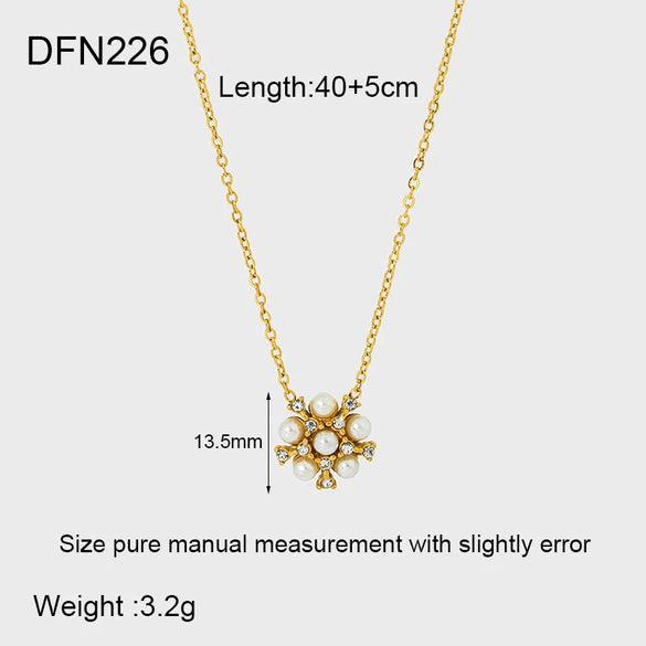 Wholesale Women's Geometric Stainless Steel Bowknot Earrings And Necklaces With Vacuum Real Gold Plating