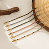 Wholesale Women's Geometric Stainless Steel Bracelet Set With Diamonds
