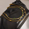 Wholesale Women's Geometric Stainless Steel Bracelet With Real Gold Plating Light Luxury Style