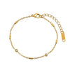 Wholesale Women's Geometric Stainless Steel Bracelet With Vacuum Plating And Original Design