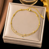 Wholesale Women's Geometric Stainless Steel Bracelet With Vacuum Plating