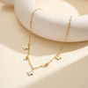 Wholesale Women's Geometric Stainless Steel Butterfly Necklace With Electroplating And Calendering Chain