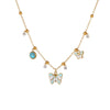 Wholesale Women's Geometric Stainless Steel Butterfly Necklace With Electroplating Design