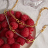 Wholesale Women's Geometric Stainless Steel Chain Necklace With Pvd Furnace Vacuum Real Gold Plating