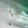 Wholesale Women's Geometric Stainless Steel Clavicle Chain Necklace With Vacuum Real Gold Plating In Pvd Furnace