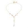 Wholesale Women's Geometric Stainless Steel Clavicle Chain Necklace With Vacuum Real Gold Plating In Pvd Furnace