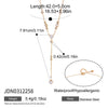 Wholesale Women's Geometric Stainless Steel Clavicle Chain Necklace With Vacuum Real Gold Plating In Pvd Furnace