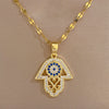 Wholesale Women's Geometric Stainless Steel Copper Electroplated Necklace