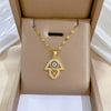 Wholesale Women's Geometric Stainless Steel Copper Electroplated Necklace