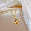 Wholesale Women's Geometric Stainless Steel Copper Electroplated Necklace