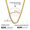 Wholesale Women's Geometric Stainless Steel Cross Necklace With Vacuum Real Gold Plating In Pvd Furnace