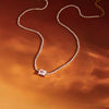 Wholesale Women's Geometric Stainless Steel Cross Necklace With Vacuum Real Gold Plating In Pvd Furnace
