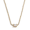 Wholesale Women's Geometric Stainless Steel Cross Necklace With Vacuum Real Gold Plating In Pvd Furnace