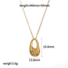 Wholesale Women's Geometric Stainless Steel Diamondencrusted Earrings With Vacuum Real Gold Plating