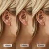 Wholesale Women's Geometric 304 Stainless Steel Ear Hoops With Vacuum Real Gold Plating In Pvd Furnace And Original Design