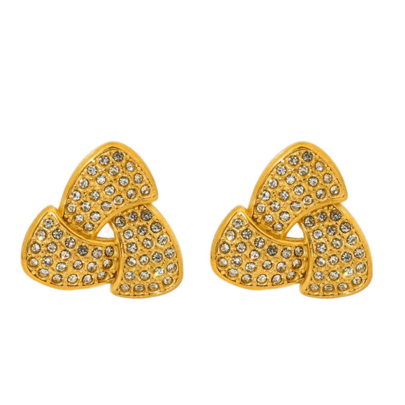 Wholesale Women's Geometric Stainless Steel Earrings 18K Gold Plated