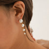 Wholesale Women's Geometric Stainless Steel Earrings With Electroplating In Ins Minimalist Style