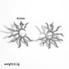 Wholesale Women's Geometric Stainless Steel Earrings With Pvd Furnace Vacuum Real Gold Plating Ins Style Minimalist