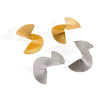 Wholesale Women's Geometric Stainless Steel Earrings With Pvd Furnace Vacuum Real Gold Plating