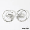 Wholesale Women's Geometric Stainless Steel Earrings With Pvd Furnace Vacuum Real Gold Plating