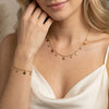 Wholesale Women's Geometric Stainless Steel Electroplated Accessories Set Of Bracelets Necklaces And Earrings