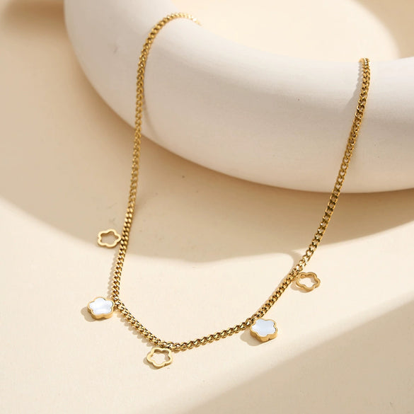 Wholesale Women's Geometric Stainless Steel Electroplated Accessories Set Of Bracelets Necklaces And Earrings