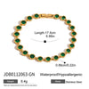 Wholesale Women's Geometric Stainless Steel Electroplated Bracelet And Ring Jewelry