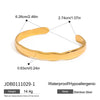 Wholesale Women's Geometric Stainless Steel Electroplated Bracelet And Ring Jewelry