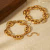 Wholesale Women's Geometric Stainless Steel Electroplated Bracelet In Ins Style