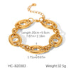 Wholesale Women's Geometric Stainless Steel Electroplated Bracelet In Ins Style