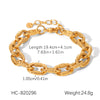 Wholesale Women's Geometric Stainless Steel Electroplated Bracelet In Ins Style
