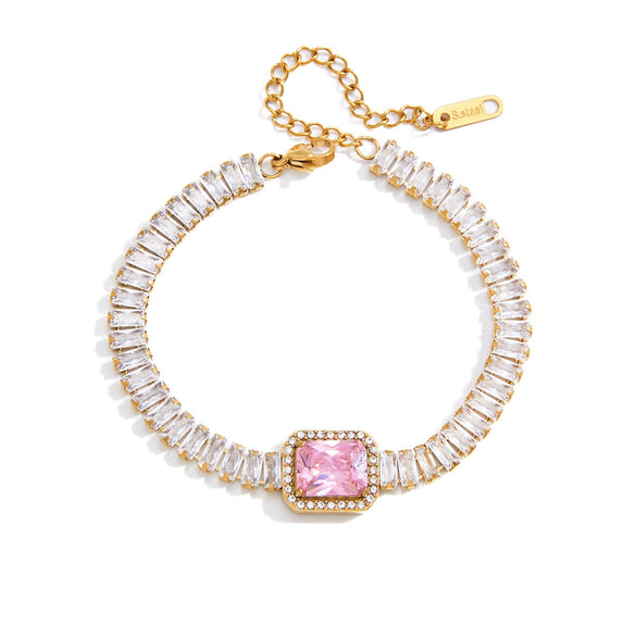 Wholesale Women's Geometric Stainless Steel Electroplated Bracelet Jewelry Accessories