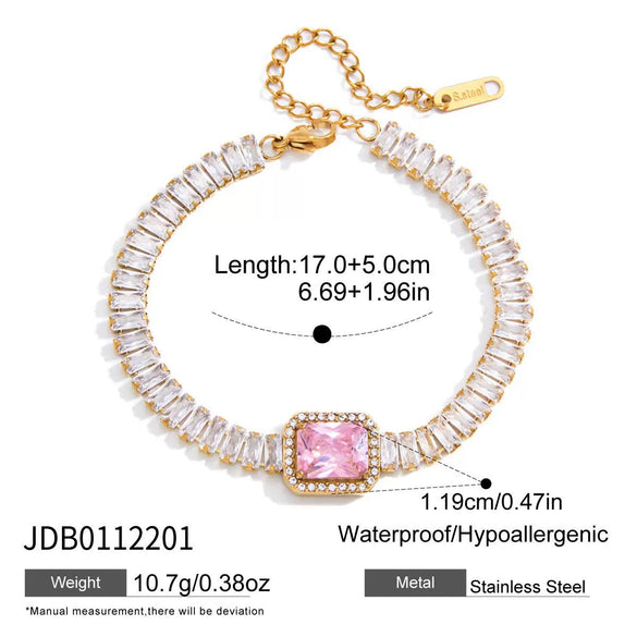 Wholesale Women's Geometric Stainless Steel Electroplated Bracelet Jewelry Accessories