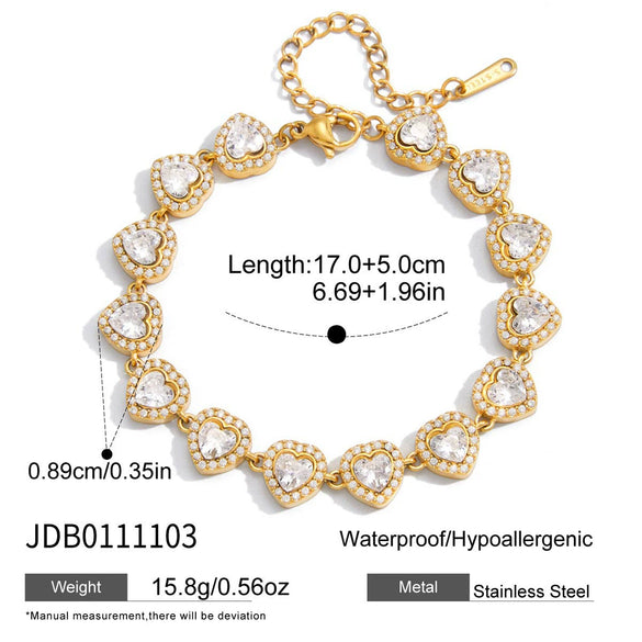 Wholesale Women's Geometric Stainless Steel Electroplated Bracelet Jewelry Accessories