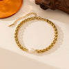 Wholesale Women's Geometric Stainless Steel Electroplated Bracelet Jewelry