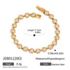 Wholesale Women's Geometric Stainless Steel Electroplated Bracelet Jewelry
