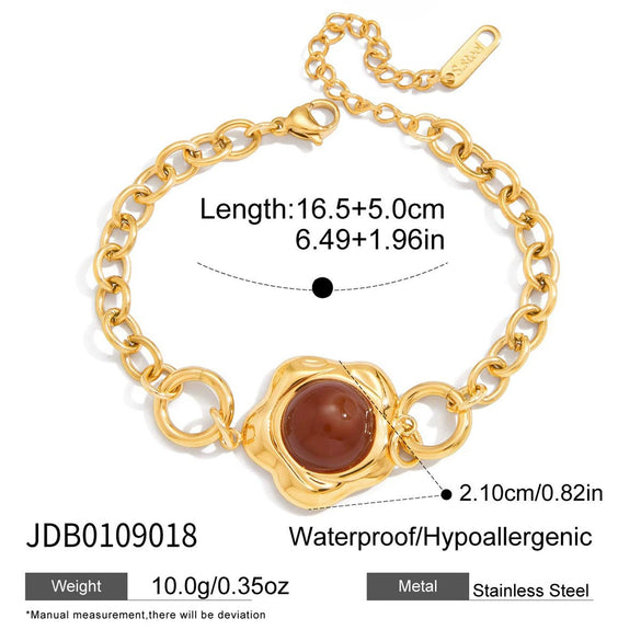 Wholesale Women's Geometric Stainless Steel Electroplated Bracelet Jewelry