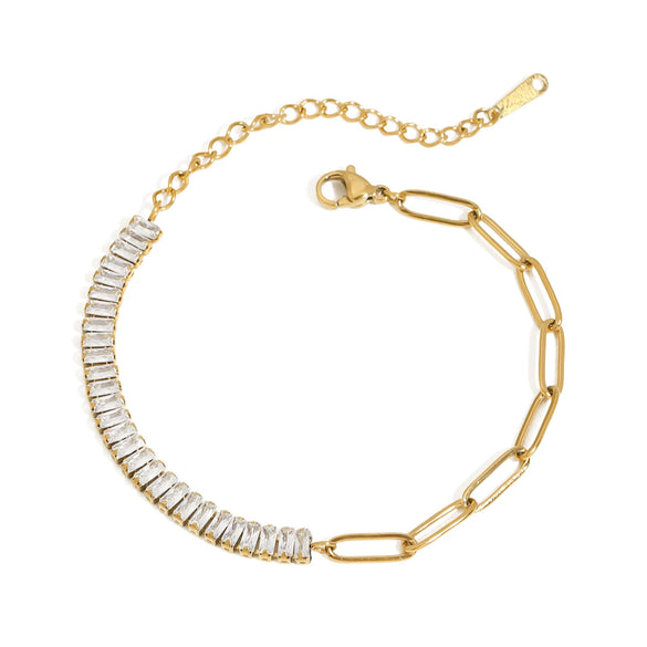 Wholesale Women's Geometric Stainless Steel Electroplated Bracelet Jewelry