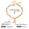 Wholesale Women's Geometric Stainless Steel Electroplated Bracelet Jewelry