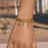 Wholesale Women's Geometric Stainless Steel Electroplated Bracelet Jewelry