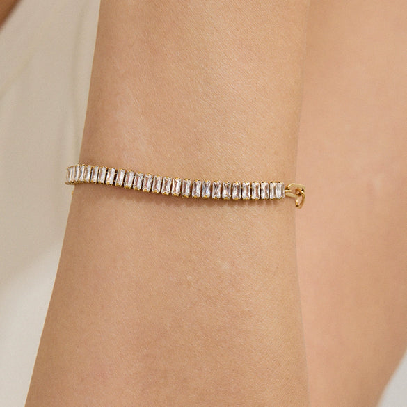 Wholesale Women's Geometric Stainless Steel Electroplated Bracelet Jewelry