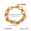 Wholesale Women's Geometric Stainless Steel Electroplated Bracelet Light Luxury Simple Jewelry