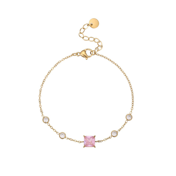 Wholesale Women's Geometric Stainless Steel Electroplated Bracelet Minimalist Light Luxury Hand Jewelry