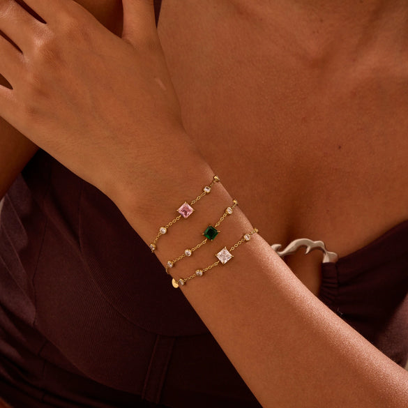 Wholesale Women's Geometric Stainless Steel Electroplated Bracelet Minimalist Light Luxury Hand Jewelry