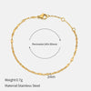 Wholesale Women's Geometric Stainless Steel Electroplated Bracelet