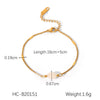 Wholesale Women's Geometric Stainless Steel Electroplated Bracelet