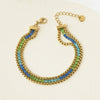 Wholesale Women's Geometric Stainless Steel Electroplated Bracelets