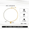 Wholesale Women's Geometric Stainless Steel Electroplated Calendering Chain Single Heart Pendant Necklace
