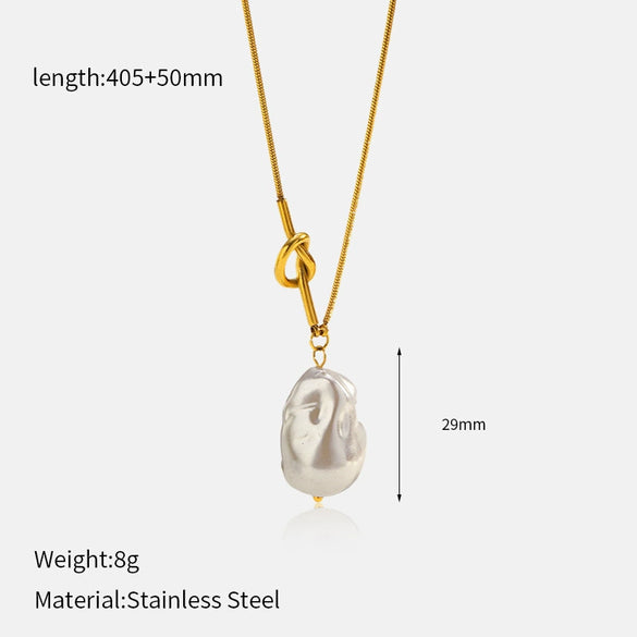Wholesale Women's Geometric Stainless Steel Electroplated Clavicle Chain Necklace
