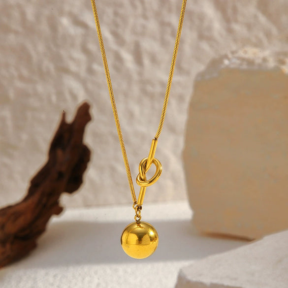 Wholesale Women's Geometric Stainless Steel Electroplated Clavicle Chain Necklace